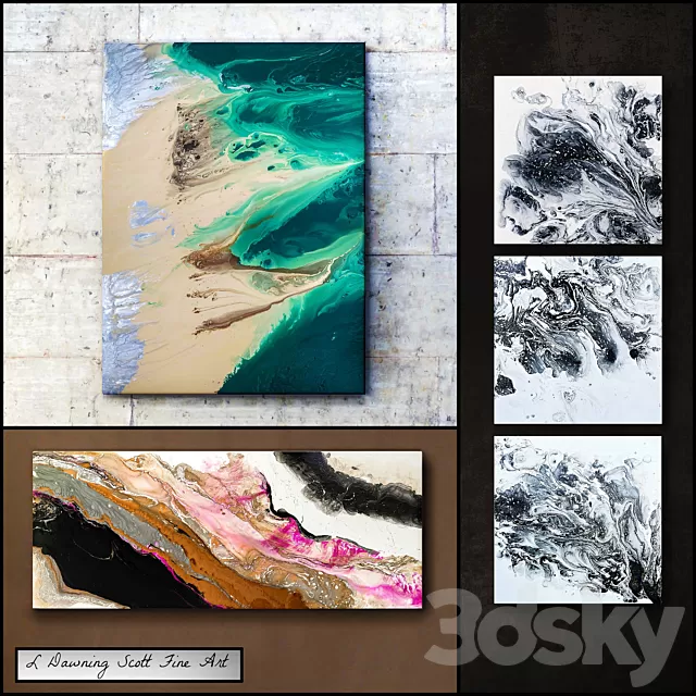 Frame – 3D Models – L Dawning Scott Fine Art – set 9