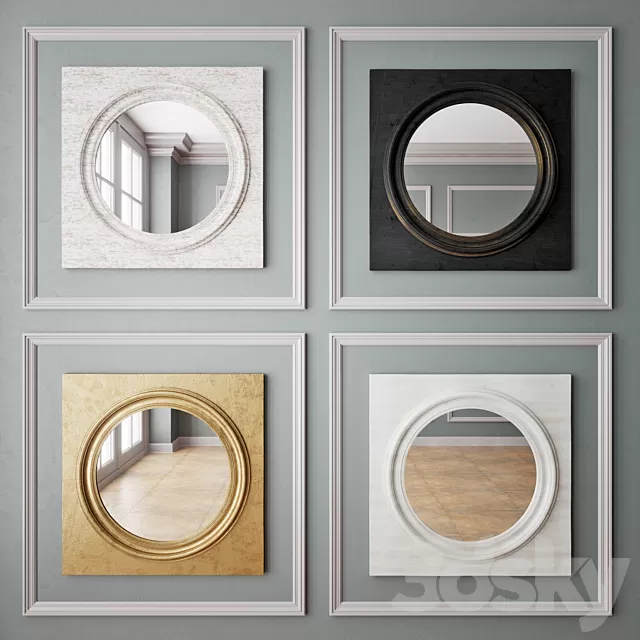 Mirror 3D Models Download – Loft Designe 3018 mirror