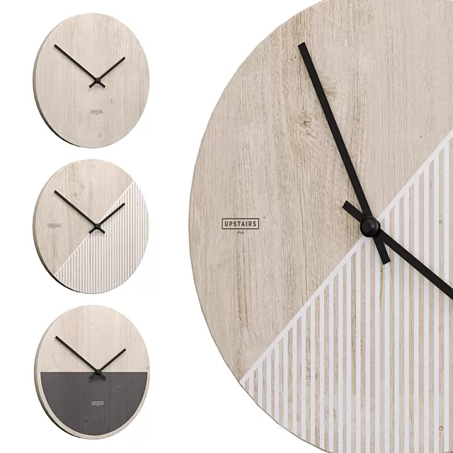 Watches – Clocks – 3D Models – Wall Clock upstairs
