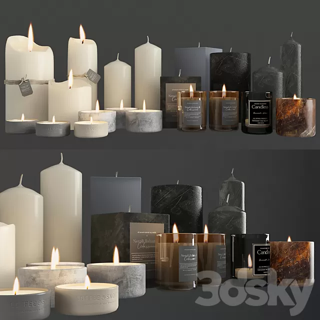 Other Decorative Objects – 3D Models – Candles