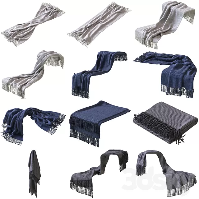 Other Decorative Objects – 3D Models – Crate & Barrel Landyn Throw