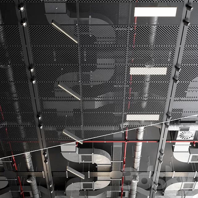 Other Decorative Objects – 3D Models – Industrial ceiling SAS International 2