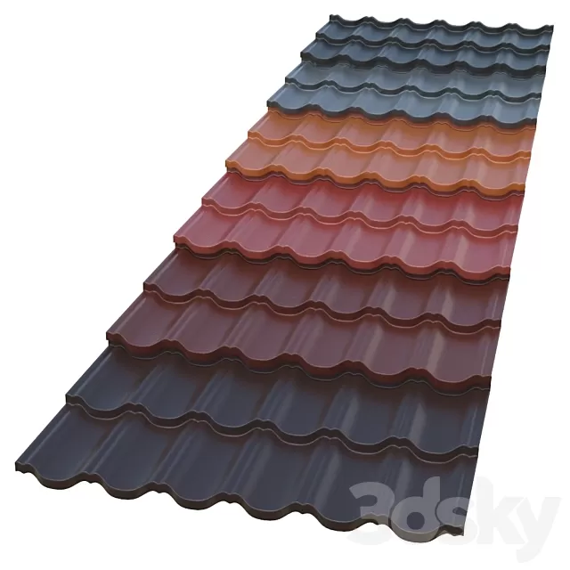 Other Decorative Objects – 3D Models – Metal tile FINNERA Ruukki