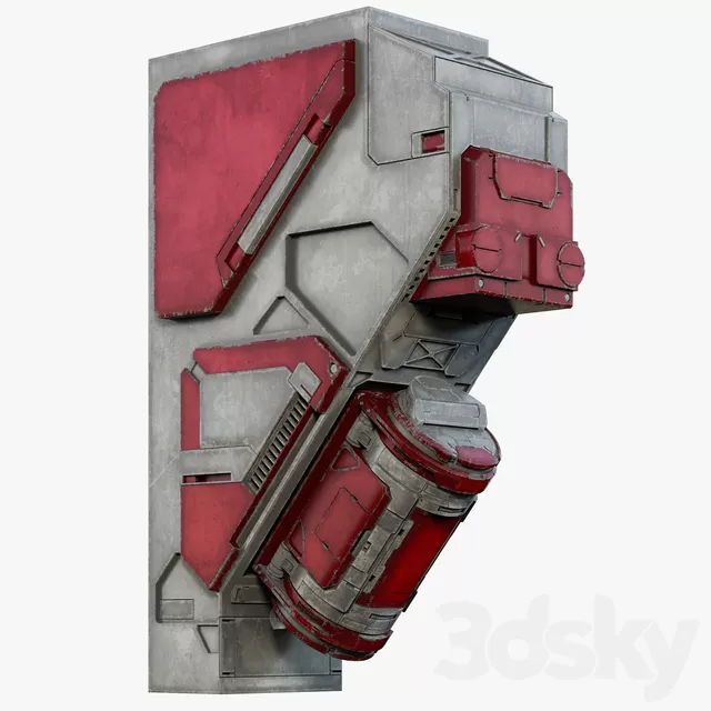 Other Decorative Objects – 3D Models – Sci-Fi Element 10 (max; tex)