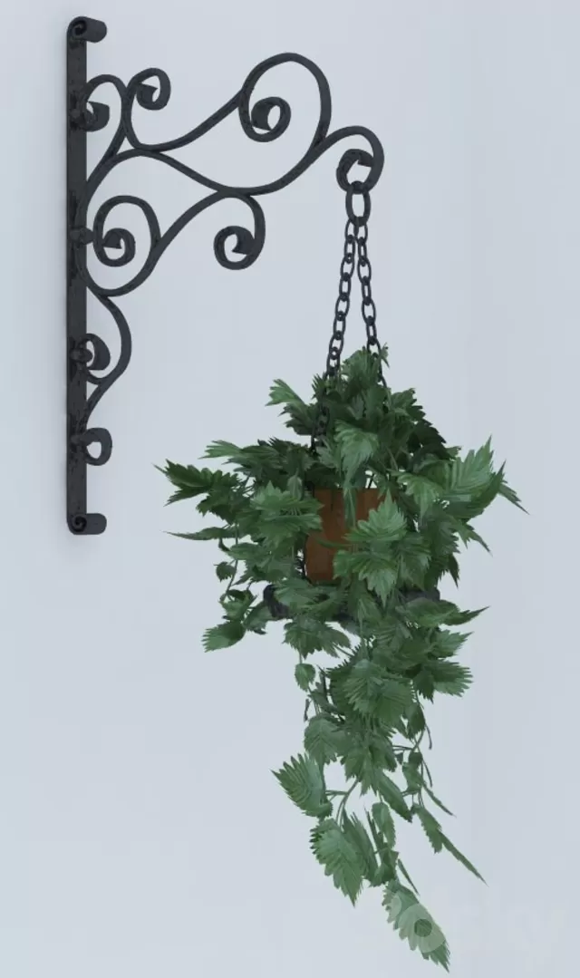 Plants – Flowers – 3D Models Download – Amb.bracket with flower