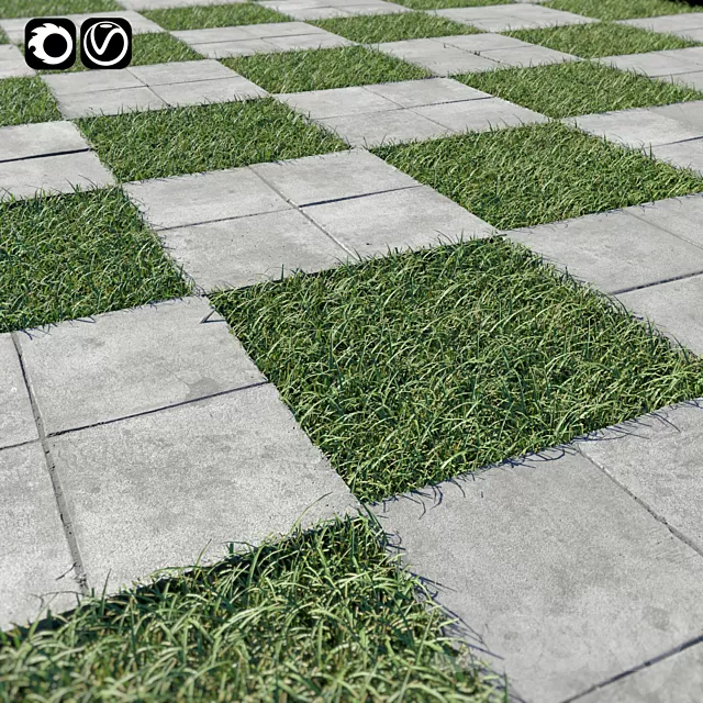 Plants – Flowers – 3D Models Download – Decorative floor with grass Plants – Flowers – 3D Models Download – Decorative floor with grass