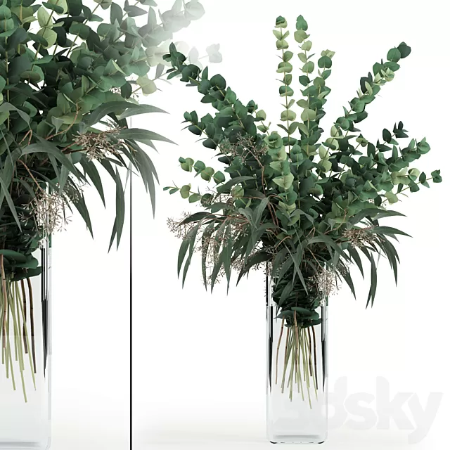 Plants – Flowers – 3D Models Download – Eucalyptus in tall vase Plants – Flowers – 3D Models Download – Eucalyptus in tall vase