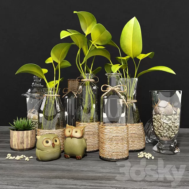 Plants – Flowers – 3D Models Download – Green set Plants – Flowers – 3D Models Download – Green set