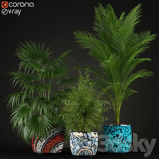 Plants – Flowers – 3D Models Download – Plants collection 199