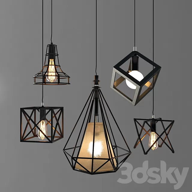 Ceiling Lights – 3D Models Download – 0160