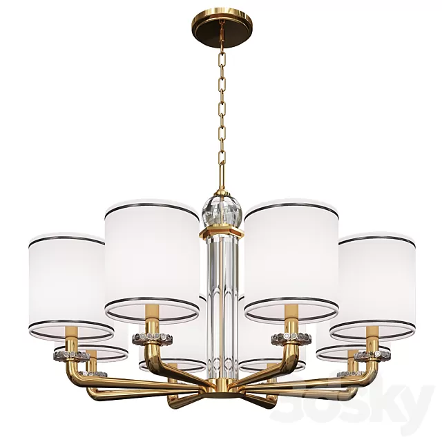 Ceiling Lights – 3D Models Download – Czarina Gold 6 Arm