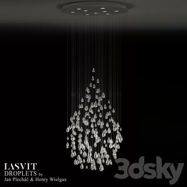 Ceiling Lights – 3D Models Download – Lasvit Droplets Pendant