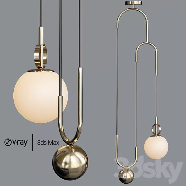 Ceiling Lights – 3D Models Download – Pulley Pendant