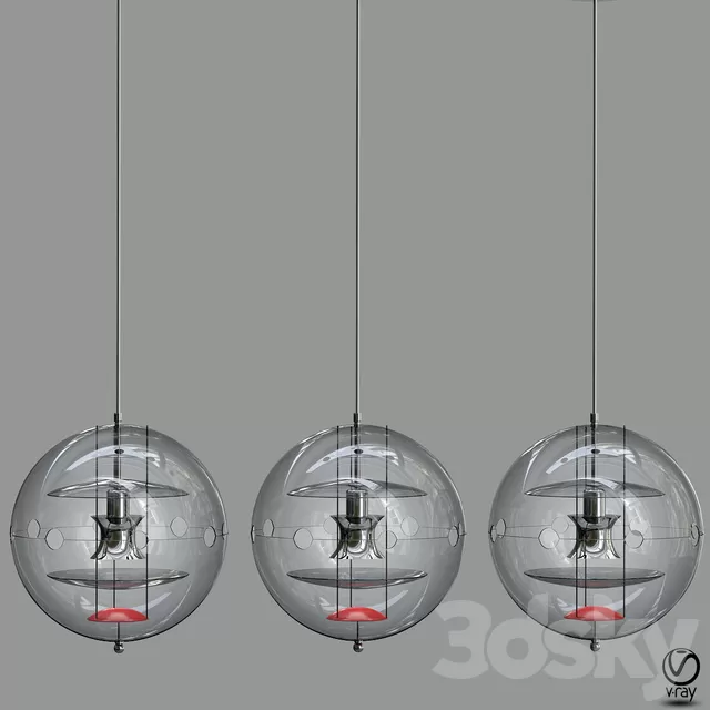 Ceiling Lights – 3D Models Download – VP Globe Tinted Glass Pendant