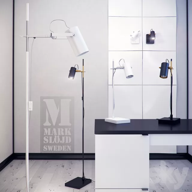 Floor Lamp – 3D Models – Floor lamps; table lamps and sconces MarksLojd