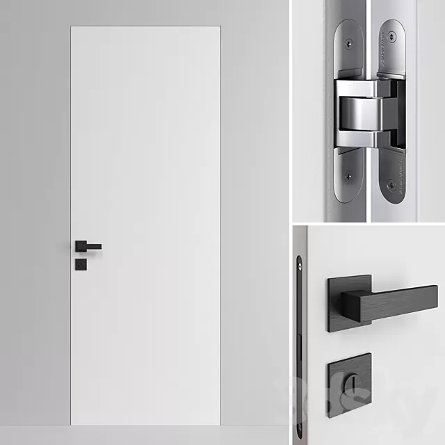 Doors – 3D Models – Door Barausse Blanc on Secret