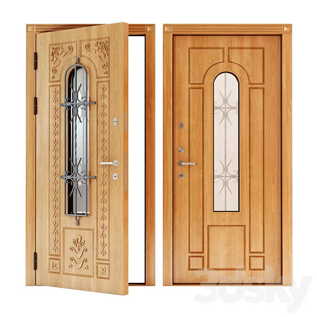 Doors – 3D Models – Entrance doors Lazio Steel Line