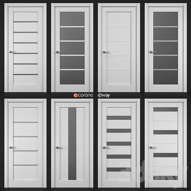 Doors – 3D Models – Papa Carlo cosmopolitan part door 1