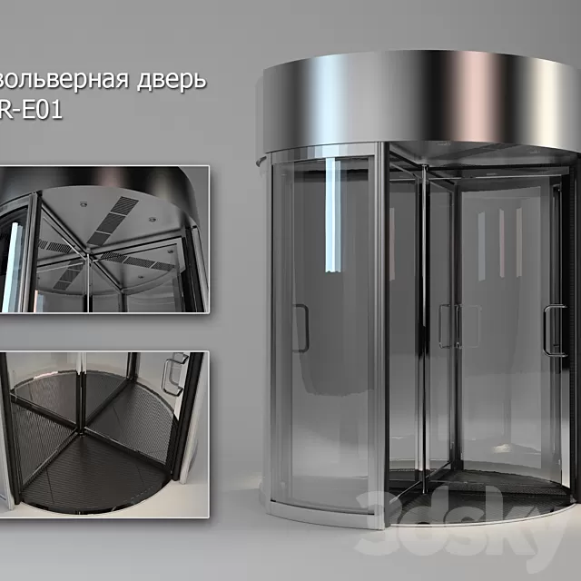Doors – 3D Models – Revolving door RDR-E01