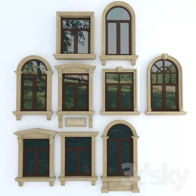 Windows – 3D Models – 0004 Windows – 3D Models – 0004