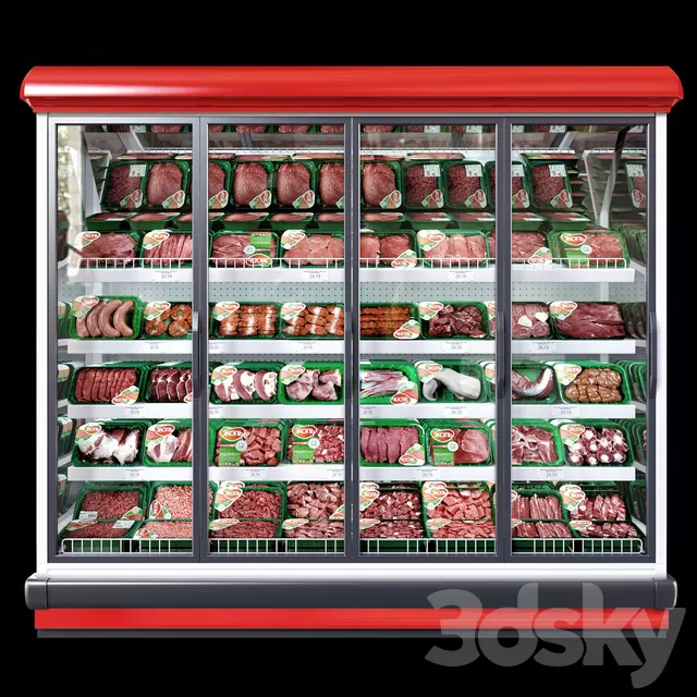 Shop – 3D Models – Refrigerated showcase Bonnetneve Proxima