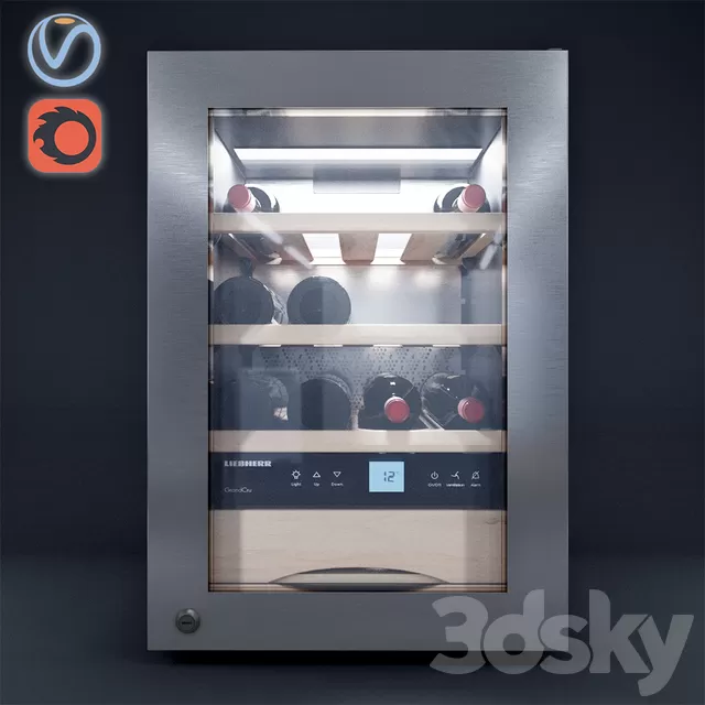 Shop – 3D Models – Wine Cabinet Liebherr WKes 653 – 20 GrandCru