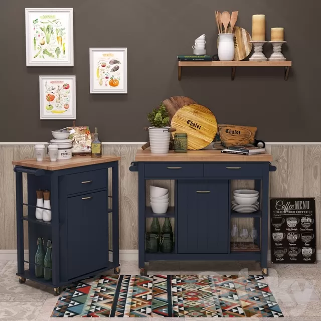 Restaurant – 3D Models – Aldridge Kitchen Cart