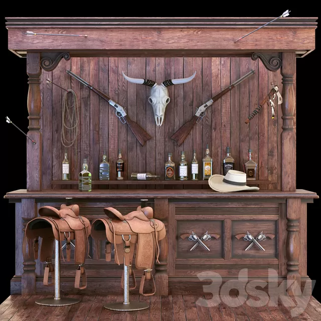 Restaurant – 3D Models – The bar