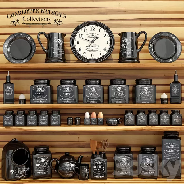 Restaurant – 3D Models – Сharlotte Watson`s Collection in Black