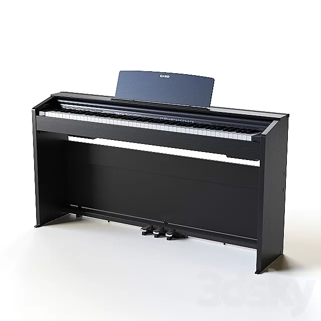 Musical Intrusments – 3D Models – CASIO PX-870 BK Privia Piano