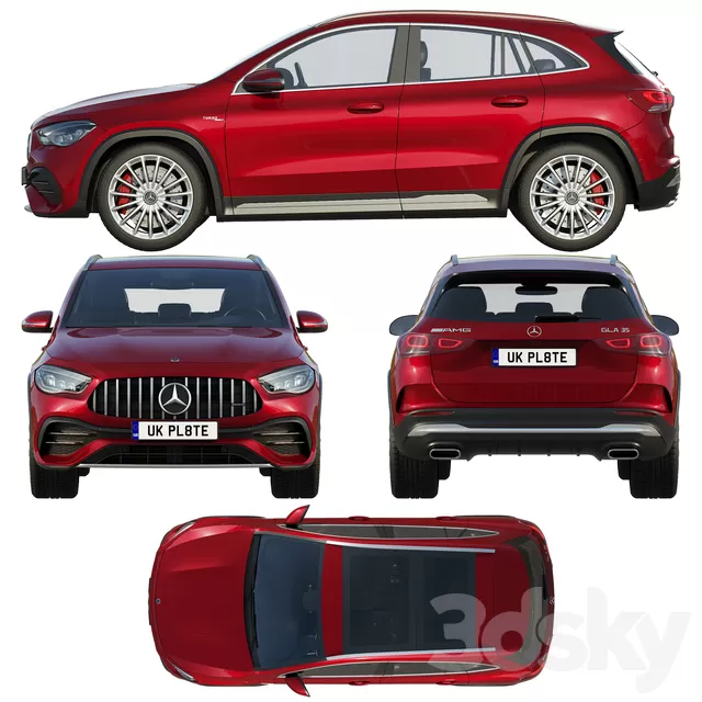 Transport – 3D Models – Mercedes AMG GLA 35 4MATIC 2020 Transport – 3D Models – Mercedes AMG GLA 35 4MATIC 2020