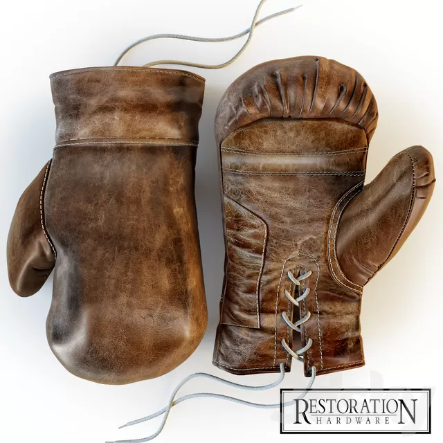 Transport – 3D Models – Restoration Hardware; Vintage Leather Boxing Gloves Transport – 3D Models – Restoration Hardware; Vintage Leather Boxing Gloves