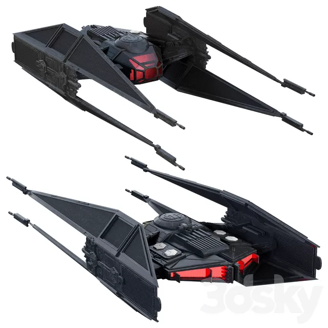 Transport – 3D Models – STAR WARS Kylo Ren’s TIE silencer Transport – 3D Models – STAR WARS Kylo Ren’s TIE silencer