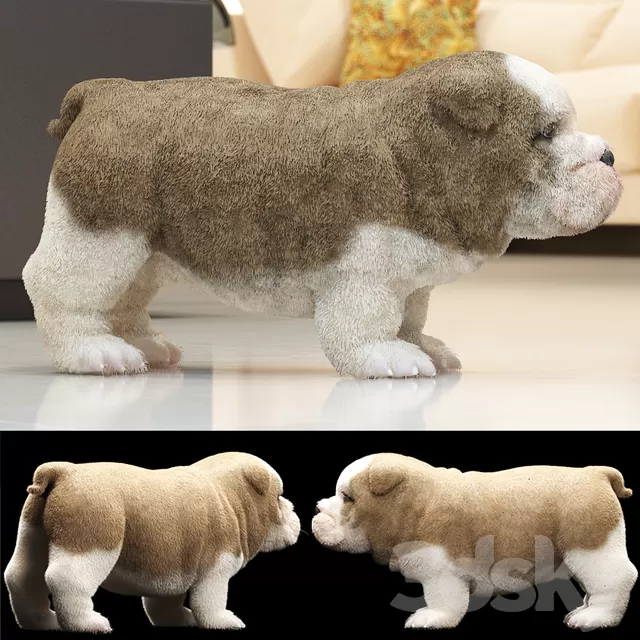 Creature – 3D Models – ENGLISH BULDOG PUPPY