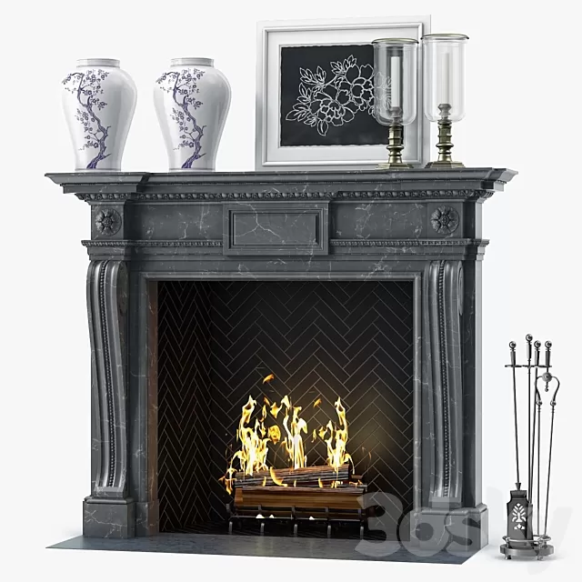 Fireplace – 3D Models – 0003
