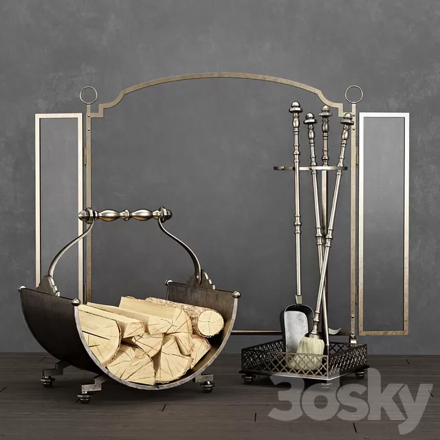 Fireplace – 3D Models – Fireplace accessories
