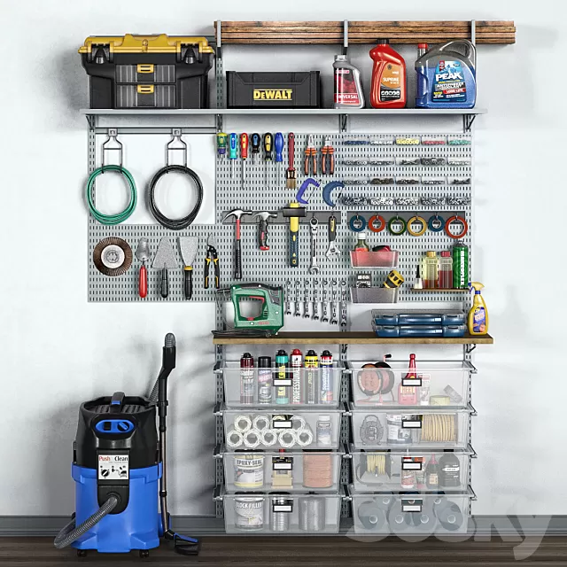 Other Decor 3D Models – Garage tools set 11