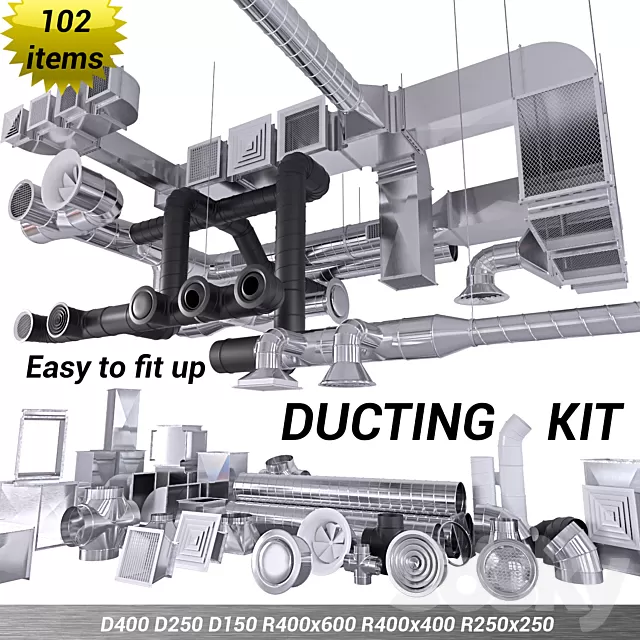 Other Decor 3D Models – Ventilation (vray GGX; corona PBR)