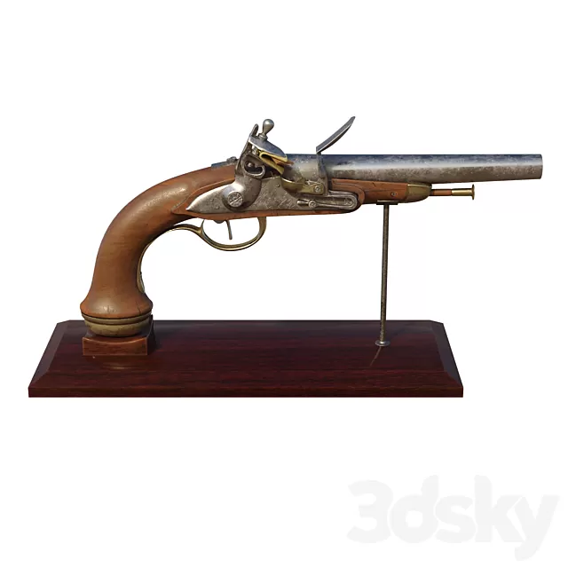Other Decor 3D Models – кремниевый пистолет