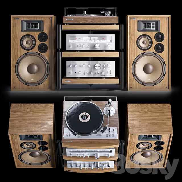 Audio Tech – 3D Models – Vintage Pioneer Hi-Fi 70x