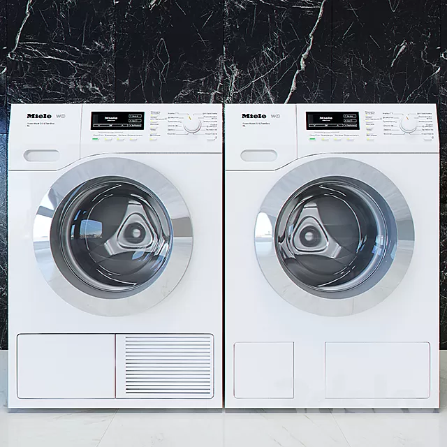 Household – 3D Models – Miele T1 W1 washing machines and dryers Household – 3D Models – Miele T1 W1 washing machines and dryers