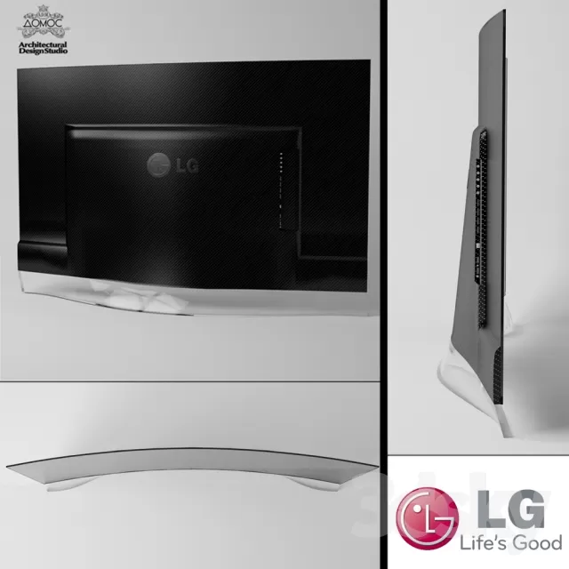 Television – 3D Models – TV LG Electronics 55EA9800