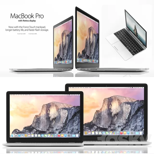 PC and Other Electronic – 3D Models – MACBOOK PRO