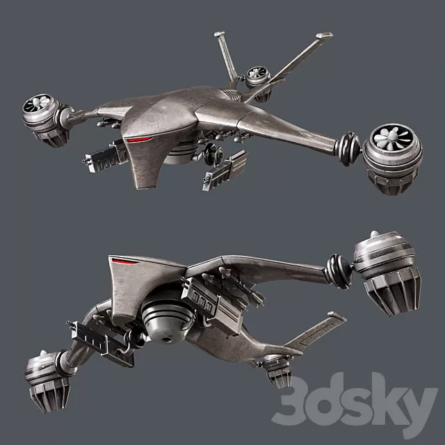 Technology Other 3D Models – Hunter killer drone
