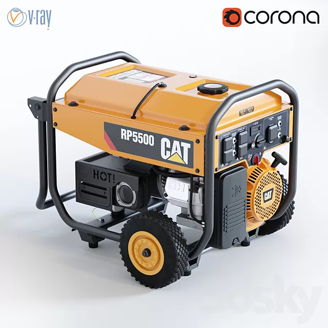 Technology Other 3D Models – Portable generator CAT RP 5500