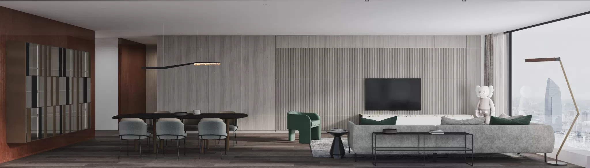 Corona Render Scene – Living Room 3D Models – 0014