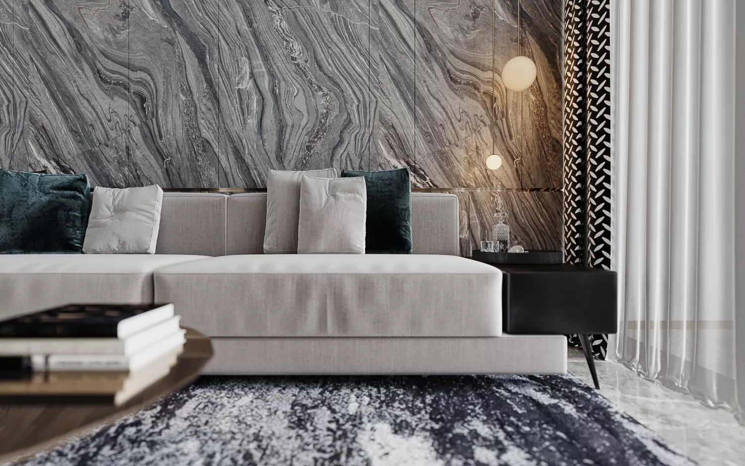 Corona Render Scene – Living Room 3D Models – 0019