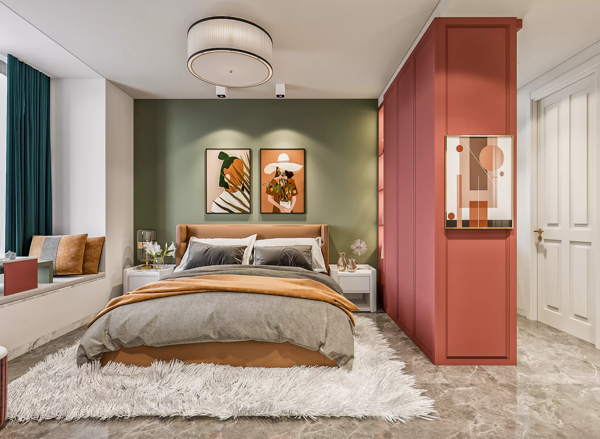 Corona Render Scene – Bedroom 3D Models – 0005