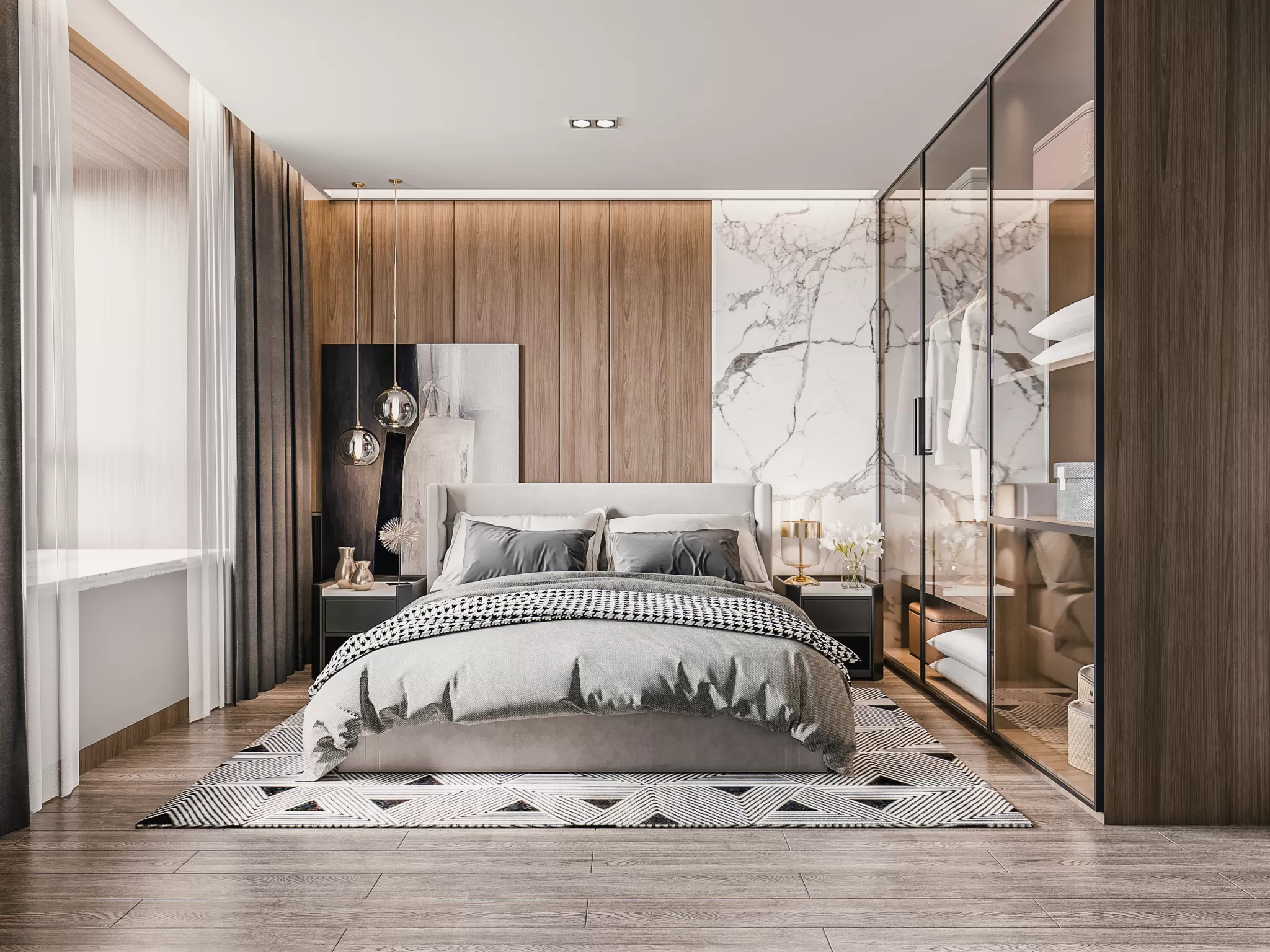 Corona Render Scene – Bedroom 3D Models – 0029