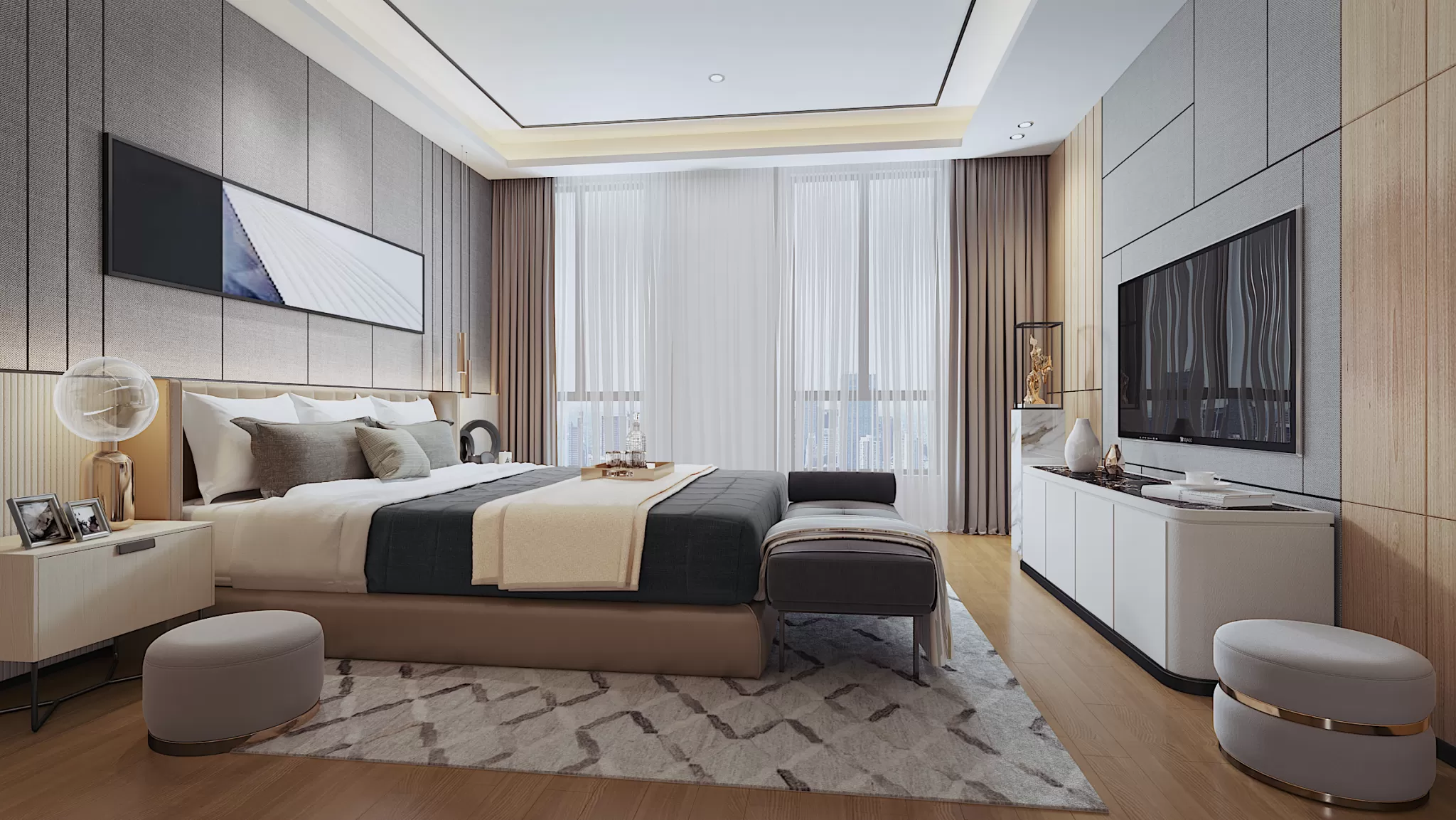 Corona Render Scene – Bedroom 3D Models – 0042